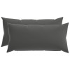 Párna huzat 2 pcs heerlen antracitszürke 40 x 80 cm poliészter