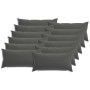 Párna huzat 12 pcs heerlen antracitszürke 40 x 80 cm poliészter