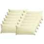 Párna huzat 12 pcs heerlen krémszínű 40 x 80 cm poliészter