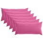 Párna huzat 6 pcs heerlen rózsaszín 40 x 80 cm poliészter
