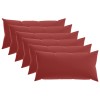 Párna huzat 6 pcs heerlen bordó 40 x 80 cm poliészter