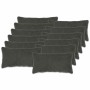 Párna huzat 12 pcs heerlen sötétszürke 40 x 80 cm bouclé