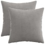 Párna huzat 2 pcs heerlen világosszürke 45 x 45 cm cord