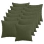 Párna huzat 12 pcs heerlen zöld 45 x 45 cm cord