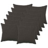 Párna huzat 12 pcs heerlen sötétszürke 45 x 45 cm bouclé