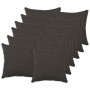 Párna huzat 12 pcs heerlen sötétszürke 45 x 45 cm bouclé