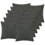 Párna huzat 12 pcs heerlen antracitszürke 45 x 45 cm