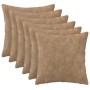 Párna huzat 6 pcs heerlen tópszínű 45 x 45 cm mikroszálas plüss
