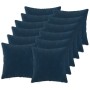 Párna huzat 12 pcs heerlen kék 45 x 45 cm mikroszálas plüss