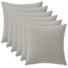 Párna huzat 6 pcs heerlen szürke 45 x 45 cm poliészter