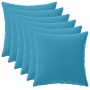 Párna huzat 6 pcs heerlen világoskék 45 x 45 cm poliészter
