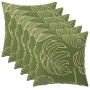 Párna huzat 6 pcs heerlen levélminta 45 x 45 cm poliészter