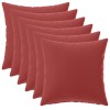 Párna huzat 6 pcs heerlen bordó 45 x 45 cm poliészter