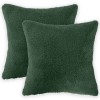 Párna huzat 2 pcs heerlen sötétzöld 45 x 45 cm bouclé