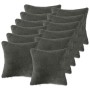 Párna huzat 12 pcs heerlen sötétszürke 45 x 45 cm bouclé