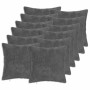 Párna huzat 12 db heerlen sötétszürke 45 x 45 cm műnyúl szőr