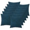 Párna huzat 12 pcs heerlen kék 50 x 50 cm bársony