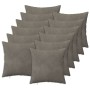 Párna huzat 12 pcs heerlen világosszürke 50 x 50 cm bársony