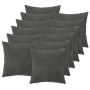 Párna huzat 12 pcs heerlen sötétszürke 50 x 50 cm bársony