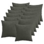 Párna huzat 12 pcs heerlen antracitszürke 50 x 50 cm cord