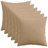 Párna huzat 6 pcs heerlen barna 50 x 50 cm cord