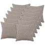 Párna huzat 12 pcs heerlen világosszürke 50 x 50 cm bouclé