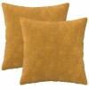 Párna huzat 2 pcs heerlen sárga 50 x 50 cm mikroszálas plüss