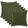 Párna huzat 6 pcs heerlen zöld 50 x 50 cm mikroszálas plüss