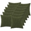 Párna huzat 12 pcs heerlen zöld 50 x 50 cm mikroszálas plüss