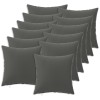 Párna huzat 12 pcs heerlen antracitszürke 50 x 50 cm poliészter