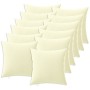Párna huzat 12 pcs heerlen krémszínű 50 x 50 cm poliészter