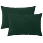 Párna huzat 2 pcs heerlen sötétzöld 50 x 70 cm bársony