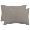 Párna huzat 2 pcs heerlen világosszürke 50 x 70 cm bouclé