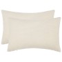Párna huzat 2 pcs heerlen krémszínű 50 x 70 cm bouclé