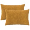 Párna huzat 2 pcs heerlen sárga 50 x 70 cm mikroszálas plüss