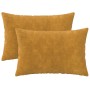 Párna huzat 2 pcs heerlen sárga 50 x 70 cm mikroszálas plüss