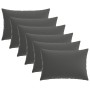 Párna huzat 6 pcs heerlen antracitszürke 50 x 70 cm poliészter