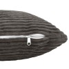 Párna huzat 6 pcs heerlen sötétszürke 50 x 75 cm cord