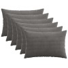 Párna huzat 6 pcs heerlen sötétszürke 50 x 75 cm cord