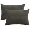 Párna huzat 2 pcs heerlen antracitszürke 50 x 75 cm cord