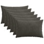 Párna huzat 6 pcs heerlen antracitszürke 50 x 75 cm cord