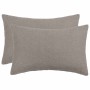 Párna huzat 2 pcs heerlen világosszürke 50 x 75 cm bouclé