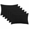 Párna huzat 6 pcs heerlen fekete 50 x 75 cm bouclé