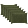 Párna huzat 6 pcs heerlen zöld 50 x 75 cm mikroszálas plüss