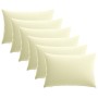 Párna huzat 6 pcs heerlen krémszínű 50 x 75 cm poliészter
