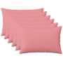 Párna huzat 6 db heerlen rózsaszín 50 x 80 cm szövet