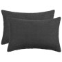 Párna huzat 2 pcs heerlen sötétszürke 50 x 80 cm bouclé