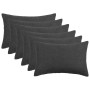 Párna huzat 6 pcs heerlen sötétszürke 50 x 80 cm bouclé