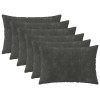 Párna huzat 6 pcs heerlen antracitszürke 50 x 80 cm