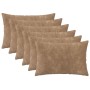 Párna huzat 6 pcs heerlen tópszínű 50 x 80 cm mikroszálas plüss